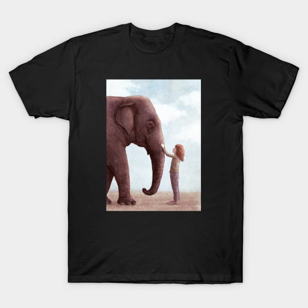 One Amazing Elephant portrait T-Shirt by Terry Fan